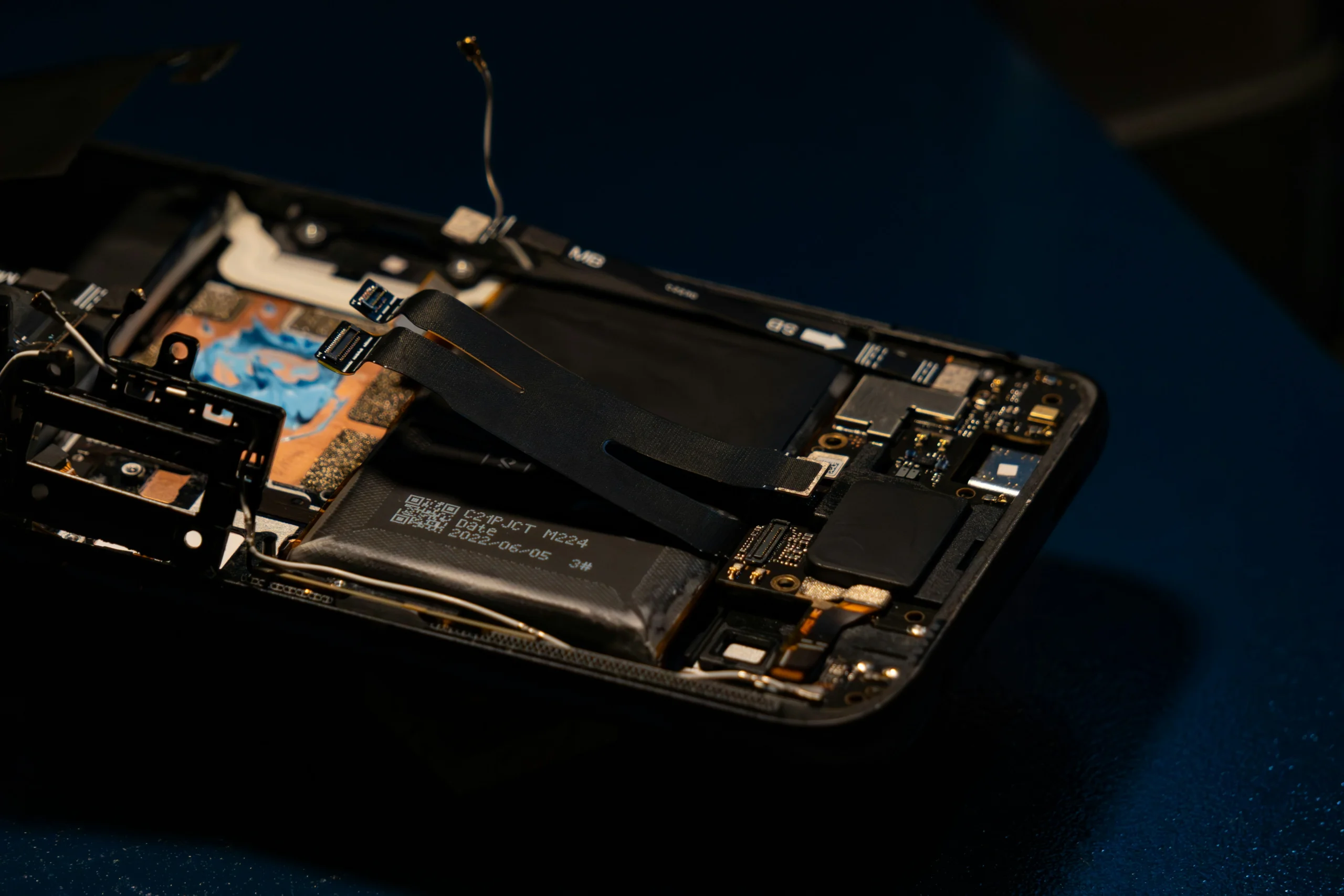 A phone mounted on a camera rig